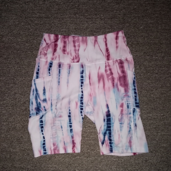 Vintage Pants - New tie dye bike shorts size large
